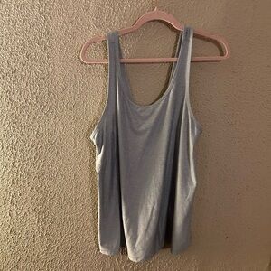 DSG Gray Workout Criss-Cross Back Tank Top Activewear Size XL Workout Gym